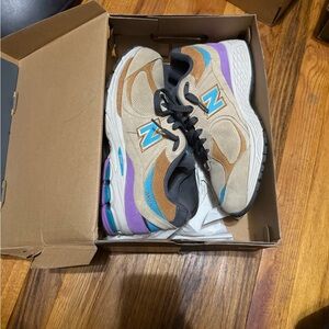 New Balance Beige and Purple Men's Sneakers